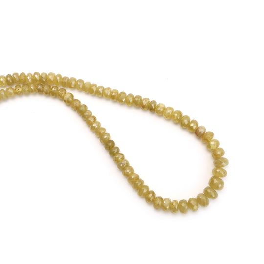 4.5 mm - 8 mm Sphene Faceted Rondelle Shape Gemstone Beads