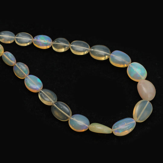 6x9 mm To 10.5x14.5 mm Ethiopian Opal Smooth Tumble Beads