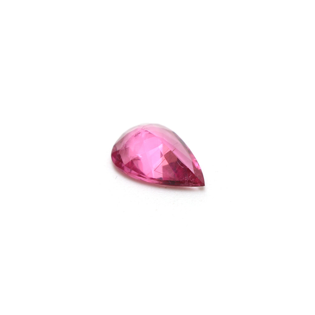 Natural Rubelite Faceted Pear Loose Gemstone, 7.5x11.5 mm, Rubelite Jewelry Handmade Gift For Women, 1 Piece - National Facets, Gemstone Manufacturer, Natural Gemstones, Gemstone Beads, Gemstone Carvings