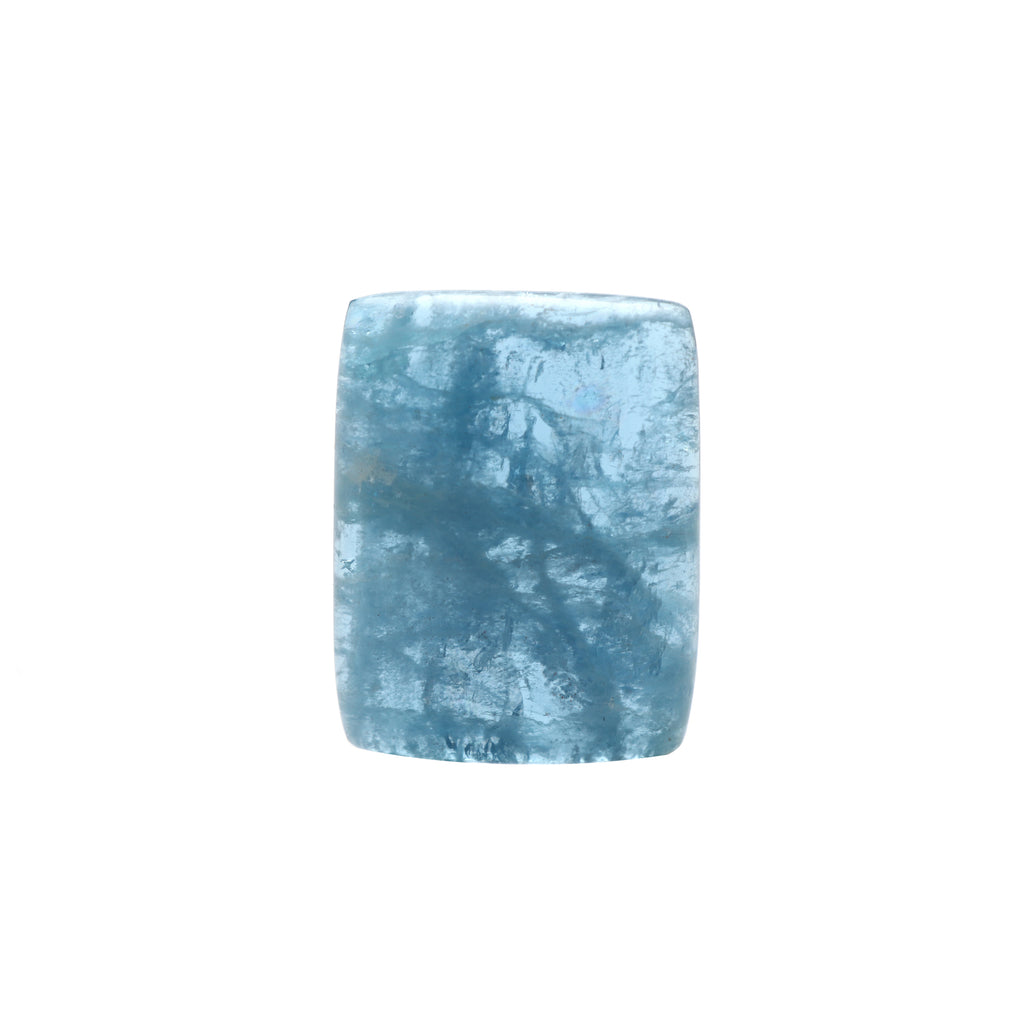 Natural Aquamarine Smooth Rectangle Loose Gemstone, 35x46 mm, Aquamarine Jewelry Handmade Gift For Women, 1 Piece - National Facets, Gemstone Manufacturer, Natural Gemstones, Gemstone Beads, Gemstone Carvings