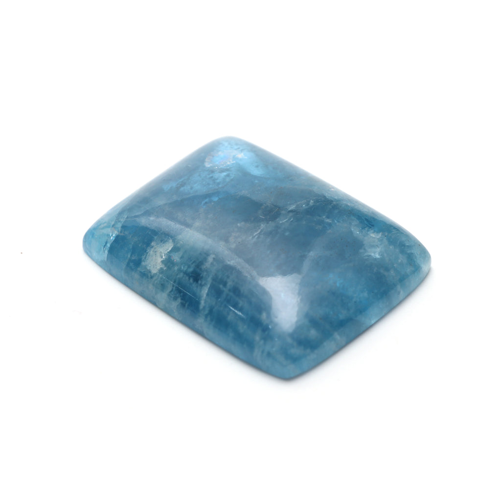 Natural Aquamarine Smooth Rectangle Loose Gemstone, 35x46 mm, Aquamarine Jewelry Handmade Gift For Women, 1 Piece - National Facets, Gemstone Manufacturer, Natural Gemstones, Gemstone Beads, Gemstone Carvings