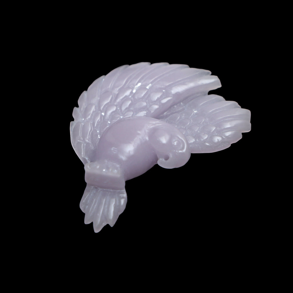 Yttrium Fluorite Parrot Carving 