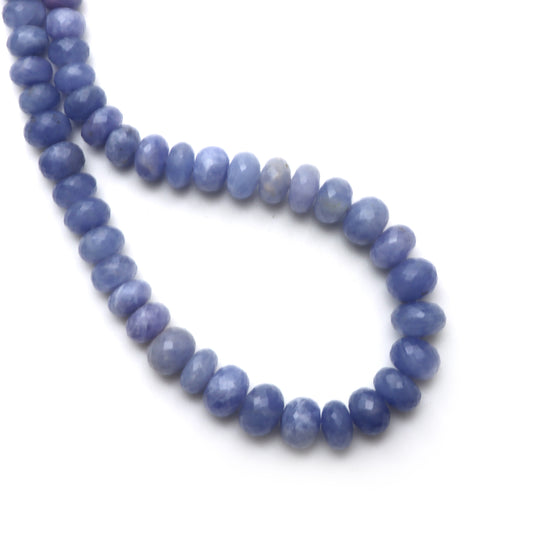 Hackmanite Faceted Rondelle Beads, 9 mm To 13 mm, Hackmanite Jewelry Making Beads, 20 Inches Full Strand, Price Per Strand