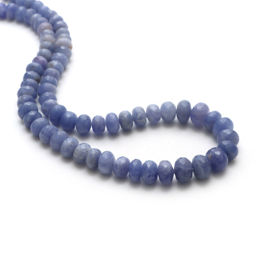 Hackmanite Faceted Rondelle Beads, 9.5 mm To 13 mm, Hackmanite Jewelry Making Beads, 20.5 Inches Full Strand, Price Per Strand
