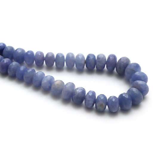 Hackmanite Faceted Rondelle Beads, 9 mm To 13 mm, Hackmanite Jewelry Making Beads, 20 Inches Full Strand, Price Per Strand