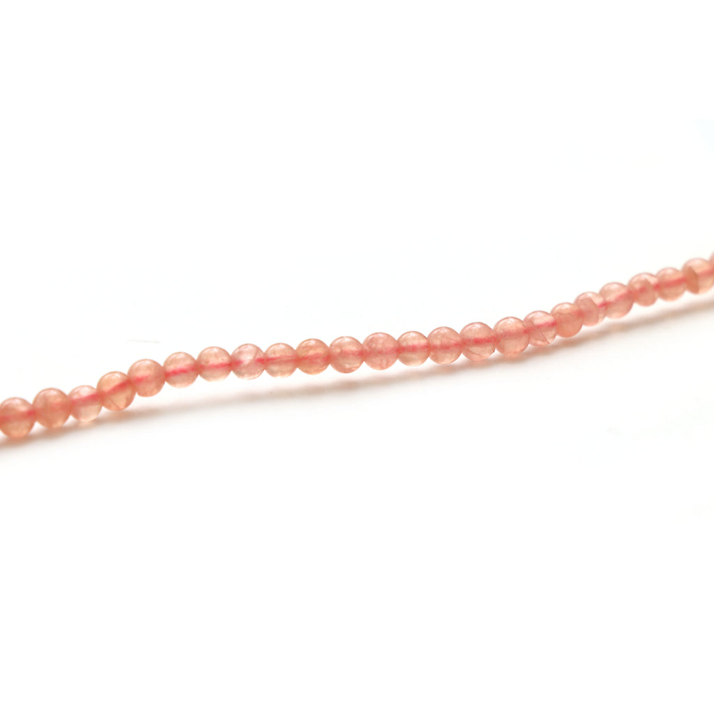 Natural Rhodochrosite Smooth Round Beads, 4.5 MM, Rhodochrosite Jewelry Handmade Gift for Women, 21 Inches Full Strand, Price Per Strand - National Facets, Gemstone Manufacturer, Natural Gemstones, Gemstone Beads