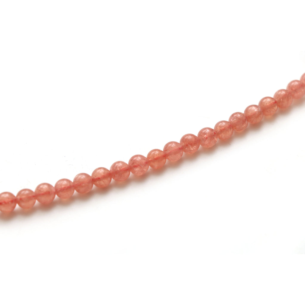 Natural Rhodochrosite Smooth Round Beads, 6 MM, Rhodochrosite Jewelry Handmade Gift for Women, 22 Inches Full Strand, Price Per Strand - National Facets, Gemstone Manufacturer, Natural Gemstones, Gemstone Beads