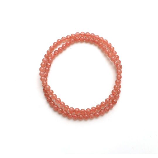 Natural Rhodochrosite Smooth Round Beads, 6 MM, Rhodochrosite , 22 Inches Full Strand, Price Per Strand
