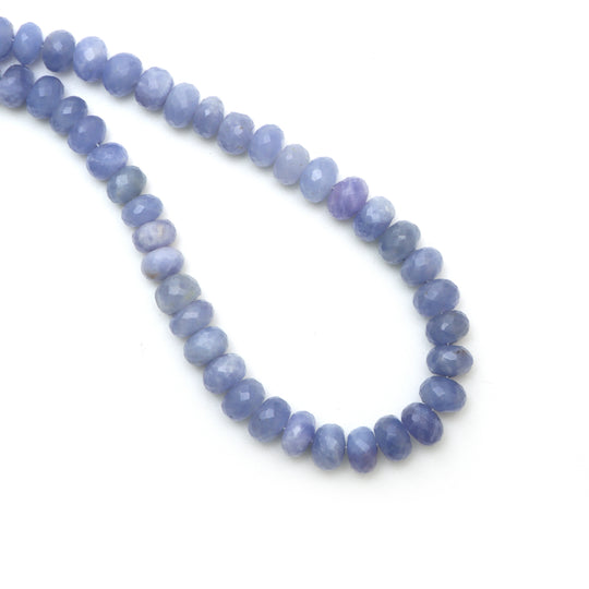 Hackmanite Faceted Rondelle Beads, 7 mm To 9 mm, Hackmanite Jewelry Making Beads, 18 Inches Full Strand, Price Per Strand
