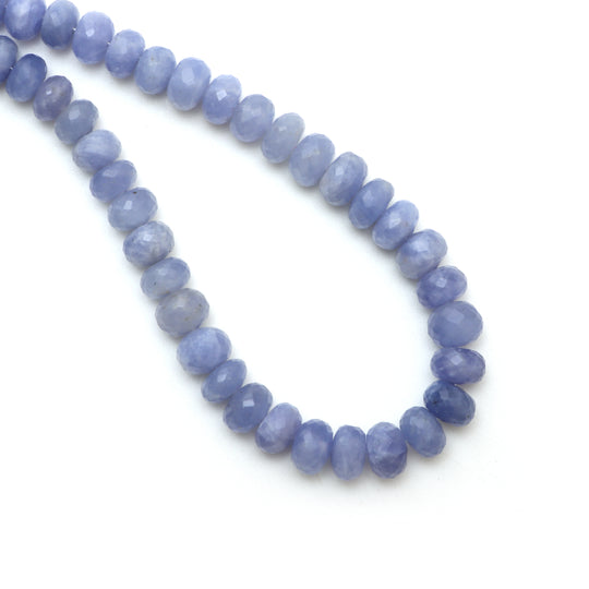 Hackmanite Faceted Rondelle Beads, 7.5 mm To 9 mm, Hackmanite Jewelry Making Beads, 18 Inches Full Strand, Price Per Strand