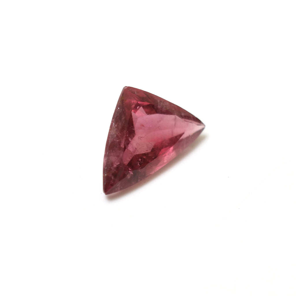 Rubellite Tourmaline Faceted Trillion Shape Gemstone, Rubellite Loose Gemstone, 12x21 mm, Tourmaline Jewelry Making Gemstone, 1 Piece - National Facets, Gemstone Manufacturer, Natural Gemstones, Gemstone Beads, Gemstone Carvings