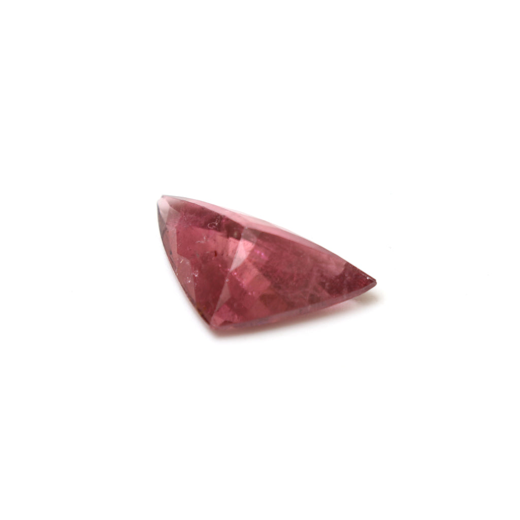 Rubellite Tourmaline Faceted Trillion Shape Gemstone, Rubellite Loose Gemstone, 12x21 mm, Tourmaline Jewelry Making Gemstone, 1 Piece - National Facets, Gemstone Manufacturer, Natural Gemstones, Gemstone Beads, Gemstone Carvings