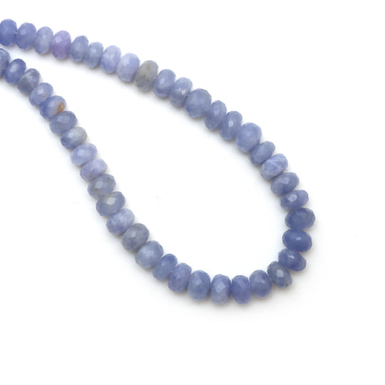 Hackmanite Faceted Rondelle Beads, 5.5 mm To 7.5 mm, Hackmanite Jewelry Making Beads, 18 Inches Full Strand, Price Per Strand