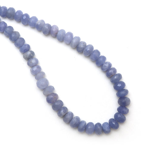 Hackmanite Faceted Rondelle Beads, 5 mm To 7.5 mm, Hackmanite Jewelry Making Beads, 18 Inches Full Strand, Price Per Strand