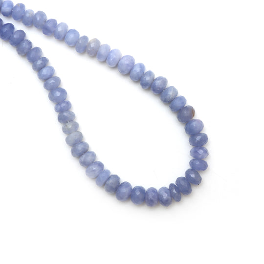 Hackmanite Faceted Rondelle Beads, 5 mm To 7.5 mm, Hackmanite Jewelry Making Beads, 18 Inches Full Strand, Price Per Strand