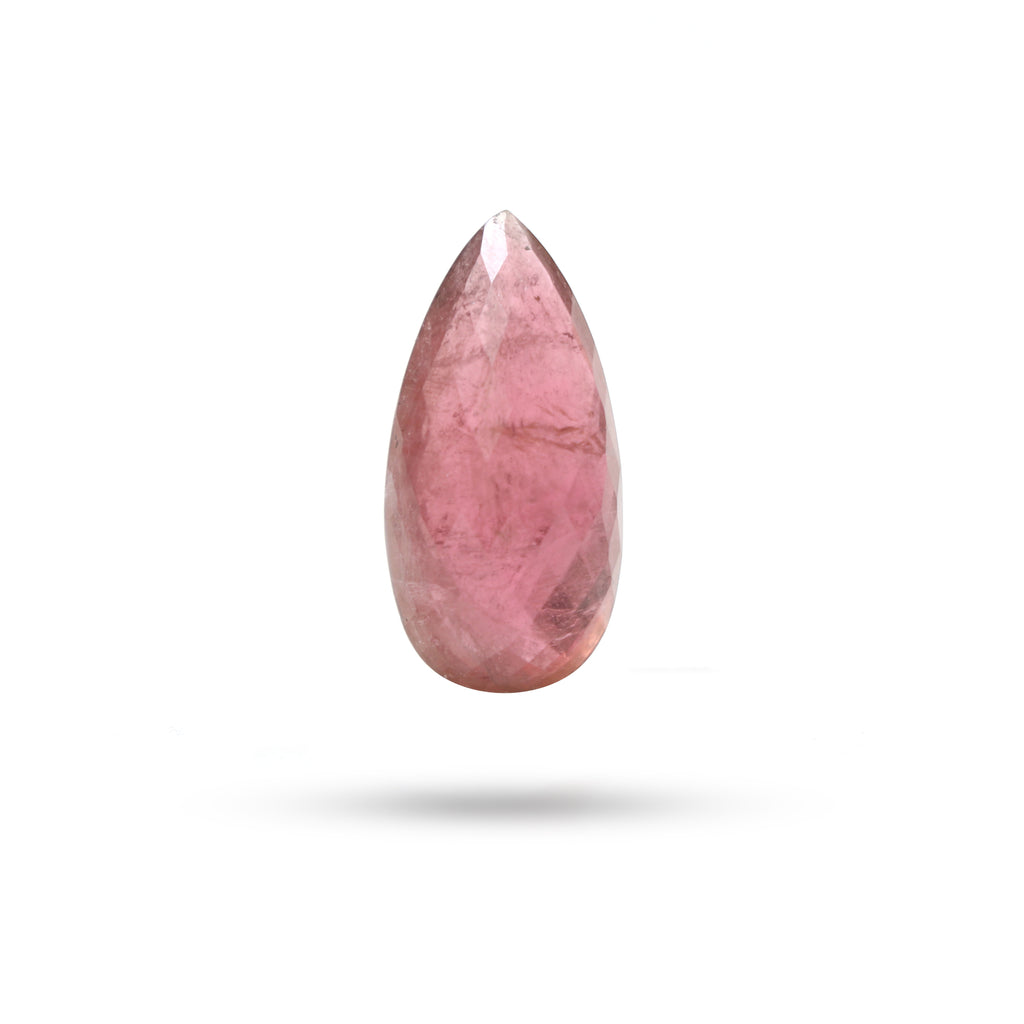 Natural Pink Tourmaline Faceted Briolette Pear Loose Gemstone, 11x21 mm, Tourmaline Pear Jewelry Making Gemstone, Tourmaline Pear, 1 Piece - National Facets, Gemstone Manufacturer, Natural Gemstones, Gemstone Beads, Gemstone Carvings