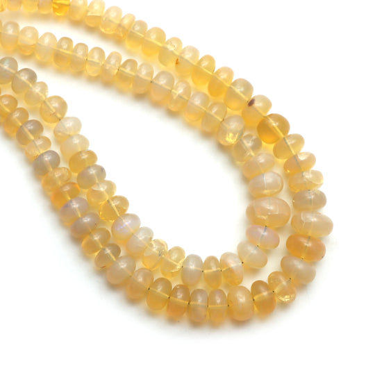 Australian Opal Faceted Rondelle Beads, 4.5 mm to 10 mm, Australian Opal Jewelry Making Beads, 18 Inches Full Strand, Price Per Strand