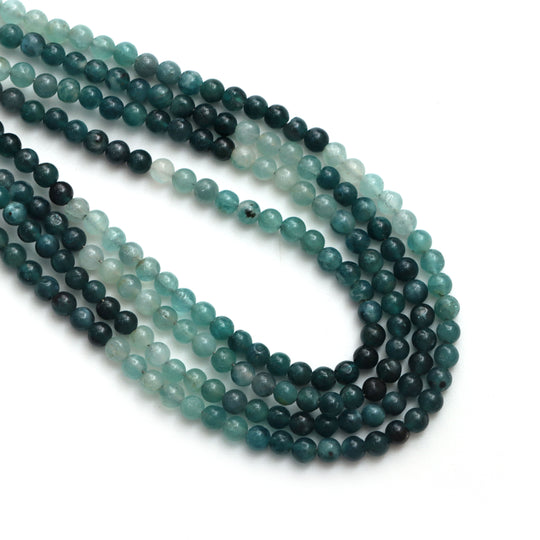 Grandidierite Smooth Round Beads, 3.5 mm, Grandidierite Jewelry Making Beads, 16 Inches Full Strand, Price Per Strand