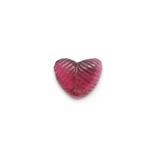 Natural Tourmaline Heart Carving Gemstone,  12x15.5 mm, Tourmaline Carving Making Jewelry Gemstone, 1 Piece