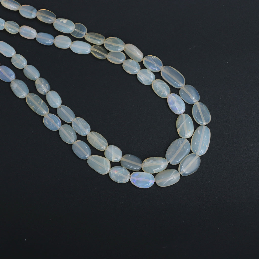 Natural Ethiopian Opal Smooth Nuggets Beads, 4.5x5.5 mm to 7x9.5 mm, 18 Inches Full Strand, Price Per Strand - National Facets, Gemstone Manufacturer, Natural Gemstones, Gemstone Beads, Gemstone Carvings