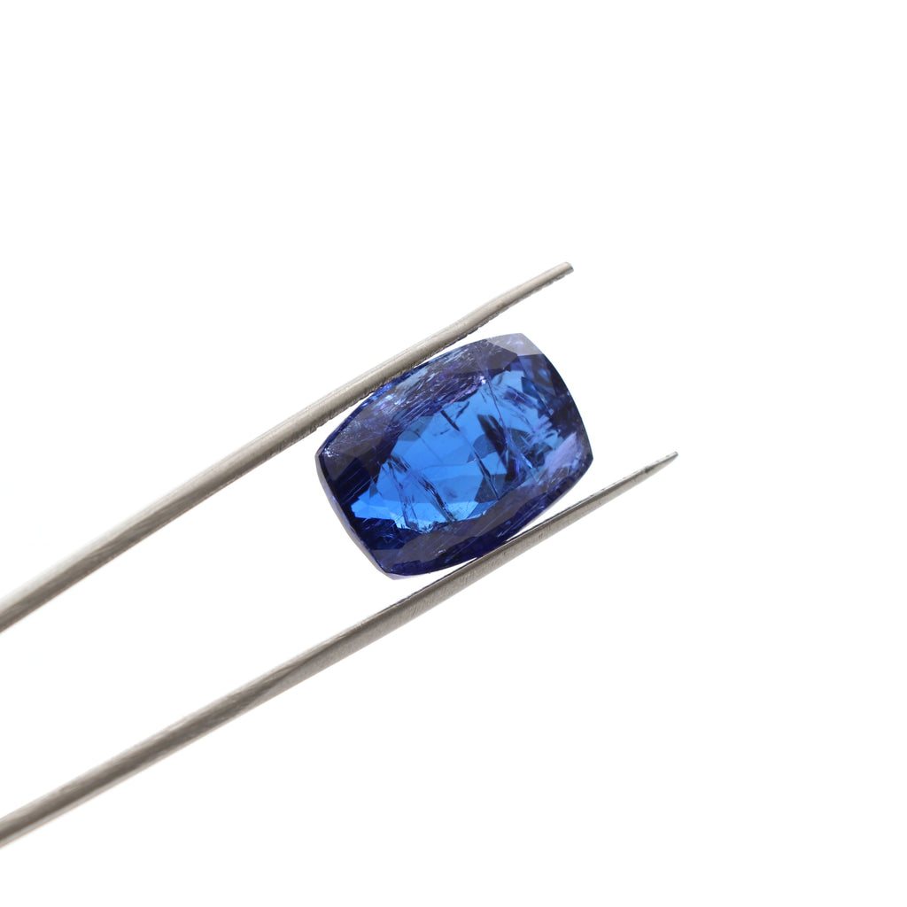 Natural Tanzanite Faceted Rectangle Loose Gemstone, 11x15.5 mm, Tanzanite Jewelry Handmade Gift For Women, 1 Piece - National Facets, Gemstone Manufacturer, Natural Gemstones, Gemstone Beads