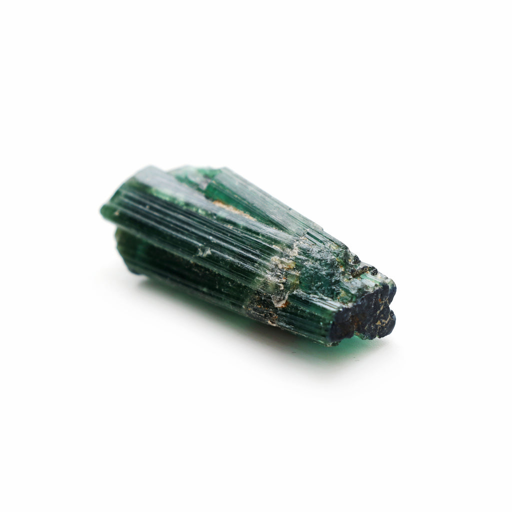 Natural Green Tourmaline Rough Specimen Loose Gemstone, 16x39mm , Green Tourmaline Raw Gem Quality, Jewelry Handmade , 1 Piece - National Facets, Gemstone Manufacturer, Natural Gemstones, Gemstone Beads, Gemstone Carvings