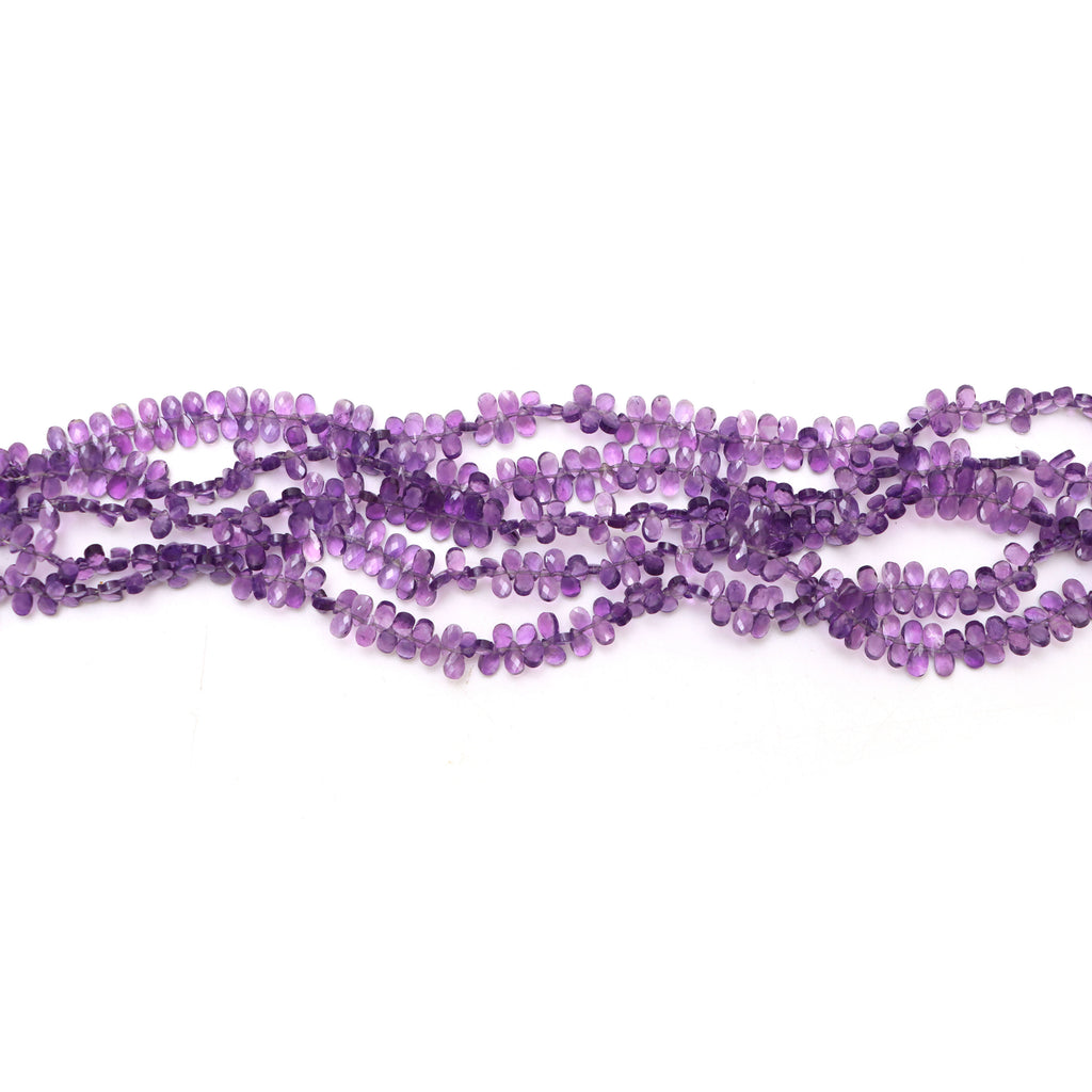 Amethyst Faceted Pears Beads