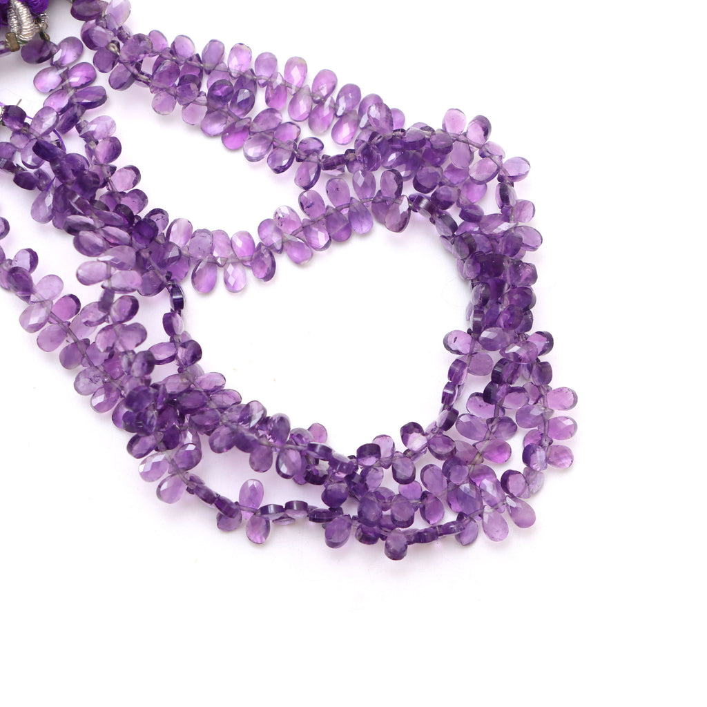 Amethyst Faceted Pears Beads