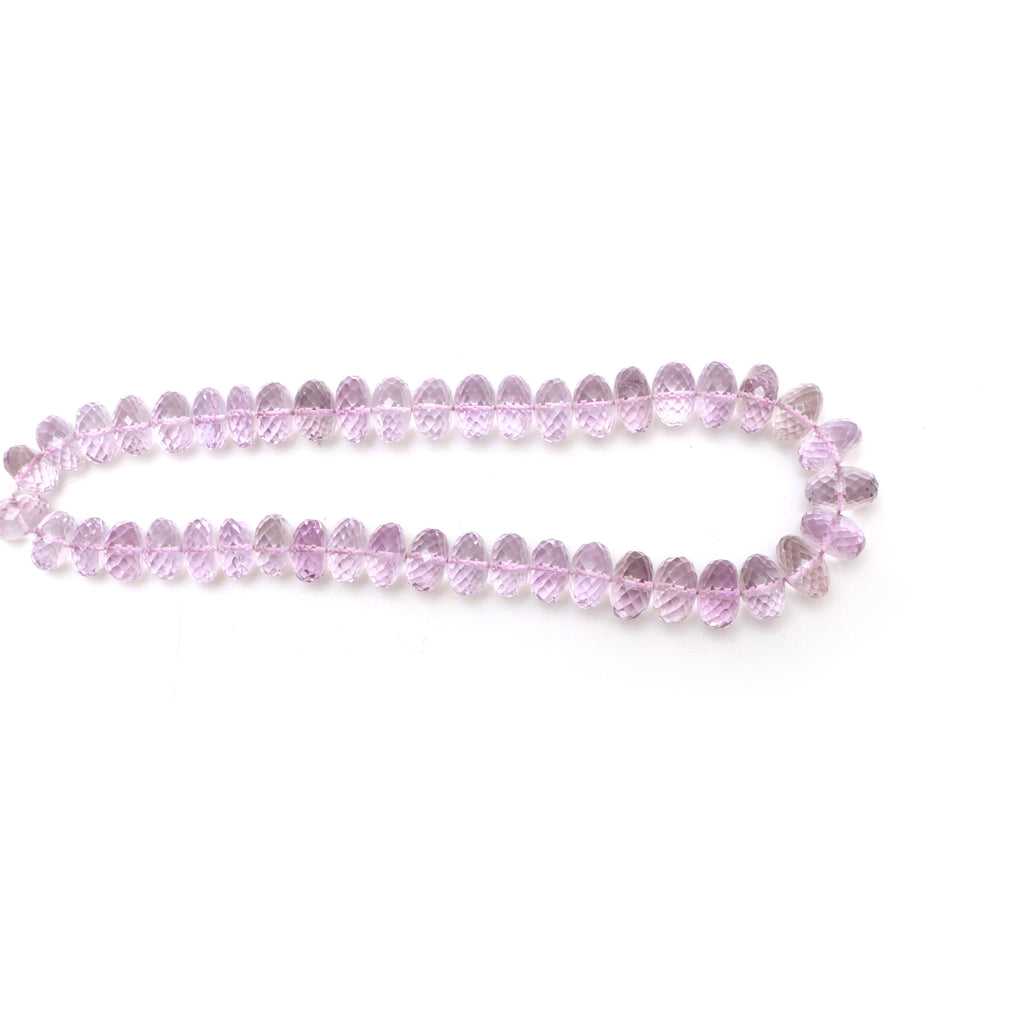 Amethyst Faceted Rondelle Beads