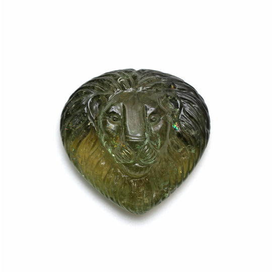 Natural Green Tourmaline Heart Carving Loose Gemstone, 40x40 mm, Tourmaline Jewelry Making Gemstone, 1 Piece