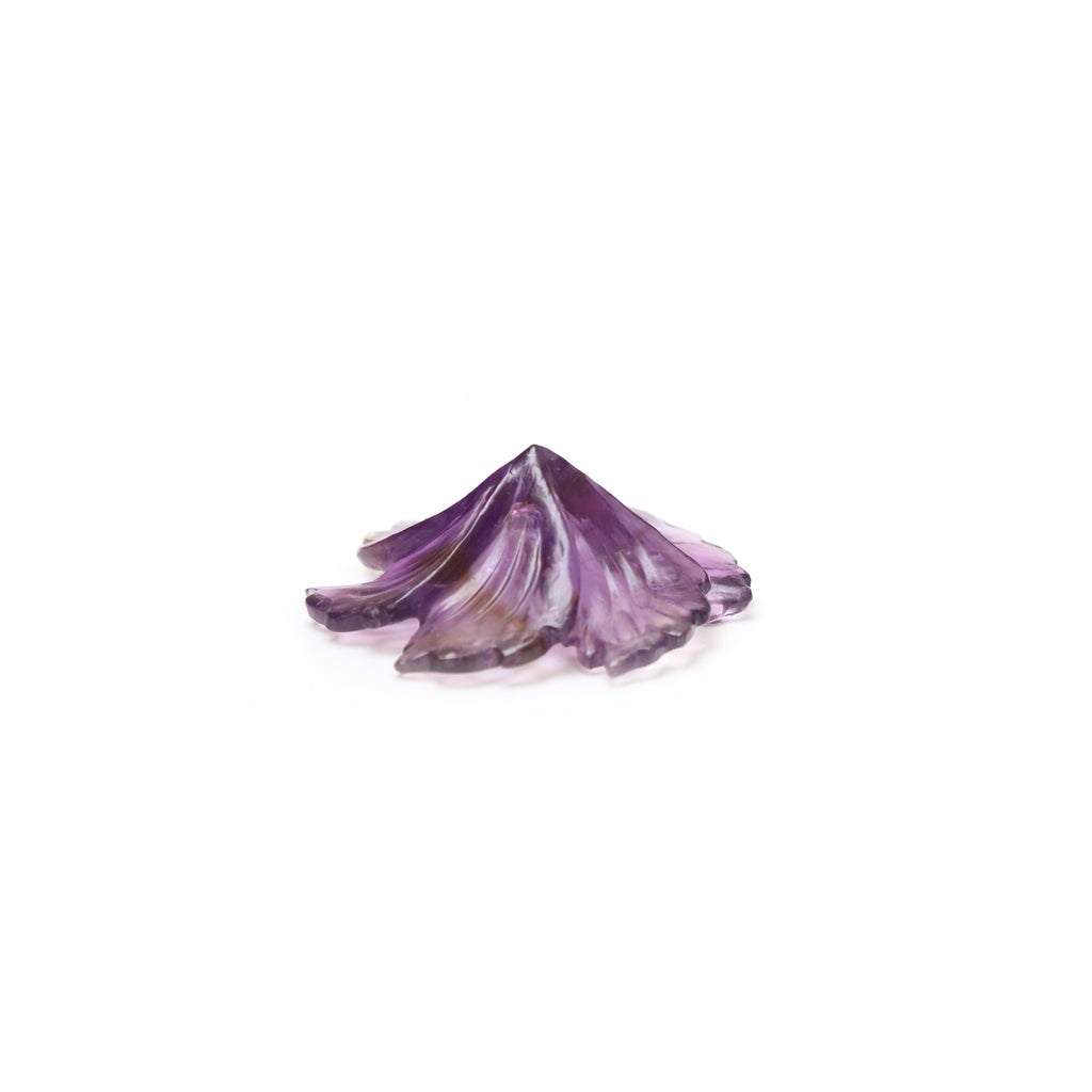 Natural Amethyst Flower Carving Loose Gemstone, 26x29 mm, Amethyst Jewelry Handmade Gift for Women, 1 Piece - National Facets, Gemstone Manufacturer, Natural Gemstones, Gemstone Beads, Gemstone Carvings