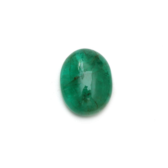 Natural Emerald Smooth Oval Loose Gemstone, 16x20 mm, Emerald Jewelry Making Gemstone, 1 Piece