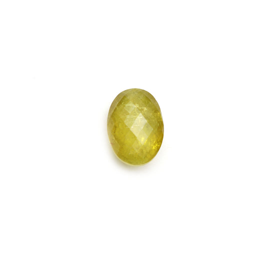 Natural Tourmaline Faceted Oval Loose Gemstone, 12x14 mm, Tourmaline , 1 Piece