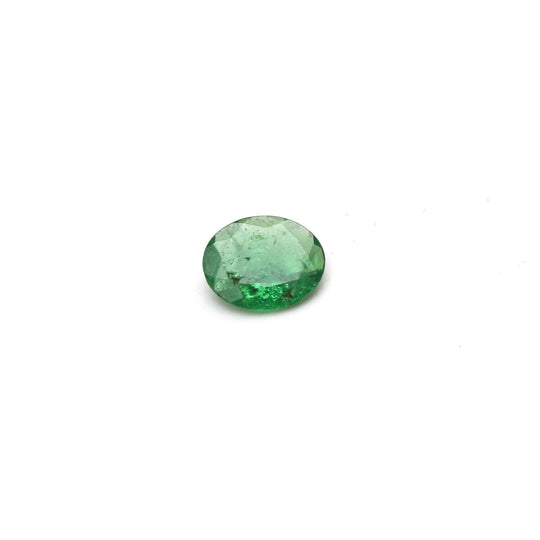 Natural Tsavorite Faceted Oval Loose Gemstone, 9x11 mm, Tsavorite , 1 Piece