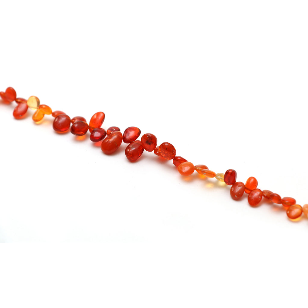 Mexican Fire Opal Smooth Oval Beads, 4x5.5 mm to 6.5x10.5 mm, Fire Opal Jewelry Handmade Gift for Women, 9 Inches strand, Price Per Strand - National Facets, Gemstone Manufacturer, Natural Gemstones, Gemstone Beads, Gemstone Carvings
