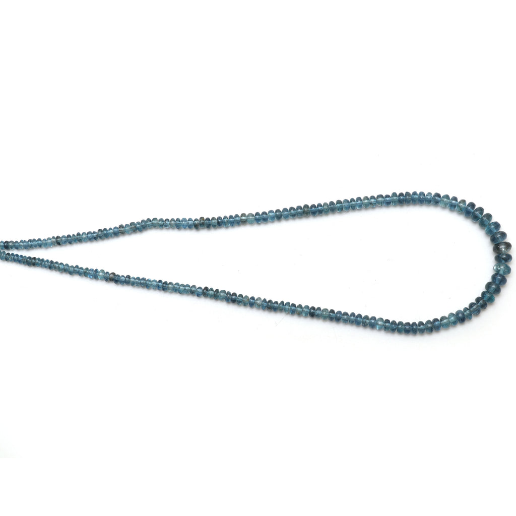 Aquamarine Smooth Rondelle Beads, 3.5 mm to 7.5 mm, Aquamarine Jewelry Handmade Gift for Women, 18 Inches Full Strand, Price Per Strand - National Facets, Gemstone Manufacturer, Natural Gemstones, Gemstone Beads, Gemstone Carvings