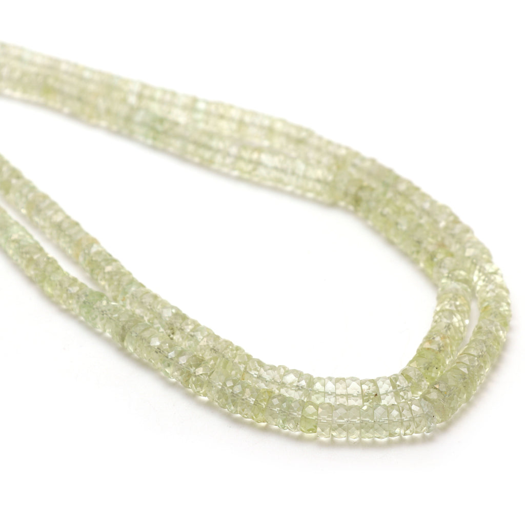 Aquamarine Faceted Tyre Beads, 5 mm to 7 mm, Aquamarine Jewelry Handmade Gift for Women, 18 Inches Full Strand, Price Per Strand - National Facets, Gemstone Manufacturer, Natural Gemstones, Gemstone Beads, Gemstone Carvings