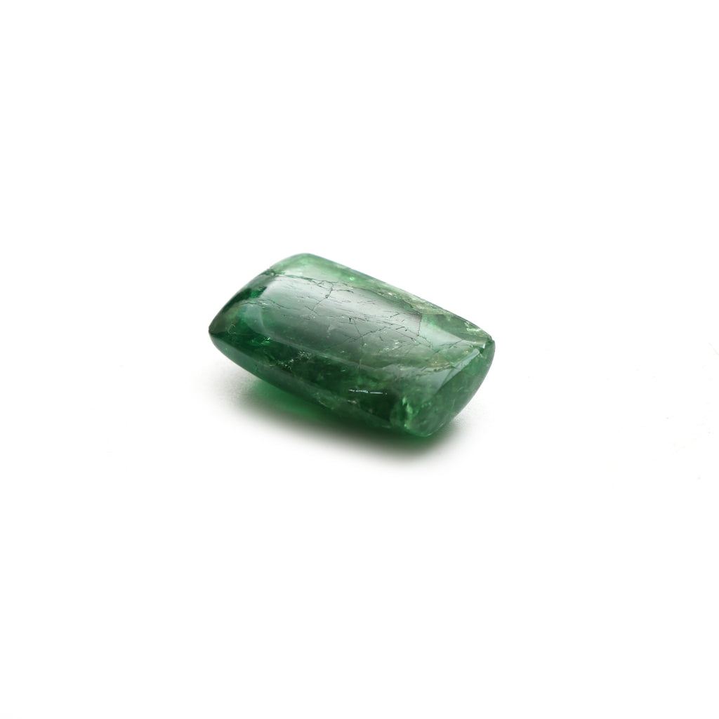 Natural Tsavorite Smooth Rectangle Loose Gemstone, 14x24 mm, Tsavorite Jewelry Handmade Gift For Women, 1 Piece - National Facets, Gemstone Manufacturer, Natural Gemstones, Gemstone Beads