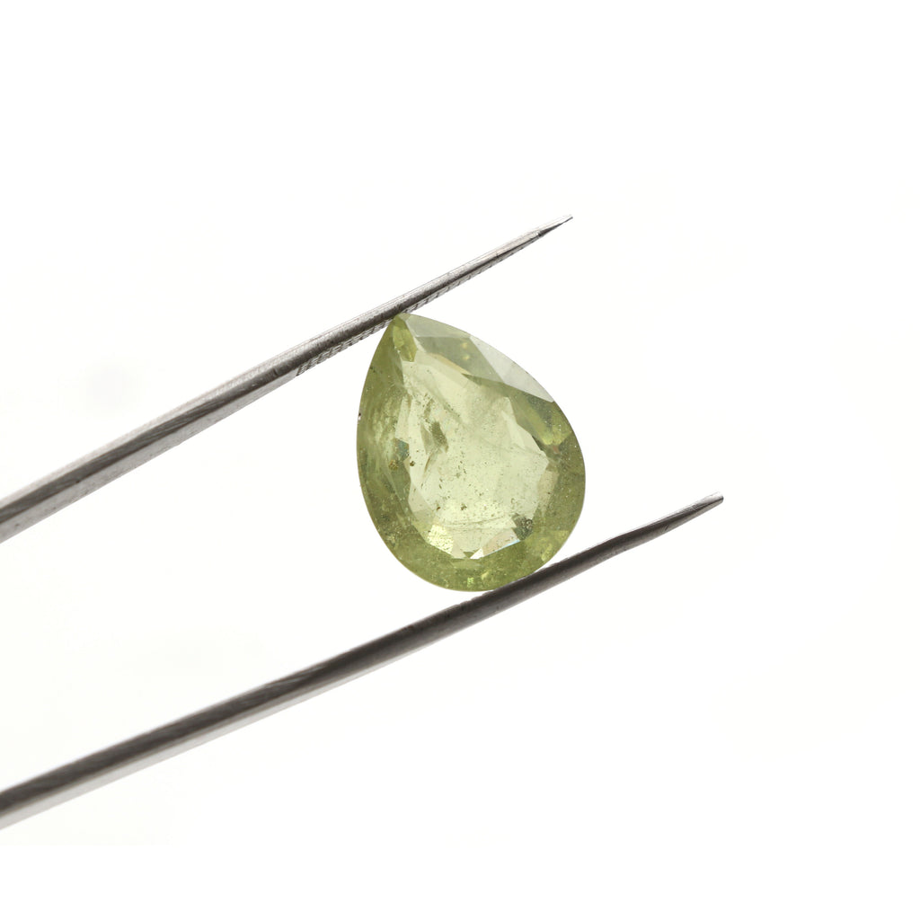 Natural Chrysoberyl Faceted Pear Loose Gemstone, 13x17 mm, Chrysoberyl Jewelry Handmade Gift For Women, 1 Piece - National Facets, Gemstone Manufacturer, Natural Gemstones, Gemstone Beads