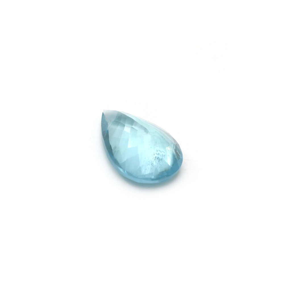 Aquamarine Faceted Pear Loose Gemstone, 21.5x14 mm, Aquamarine Jewelry Handmade Gift for Women, 1 Piece - National Facets, Gemstone Manufacturer, Natural Gemstones, Gemstone Beads