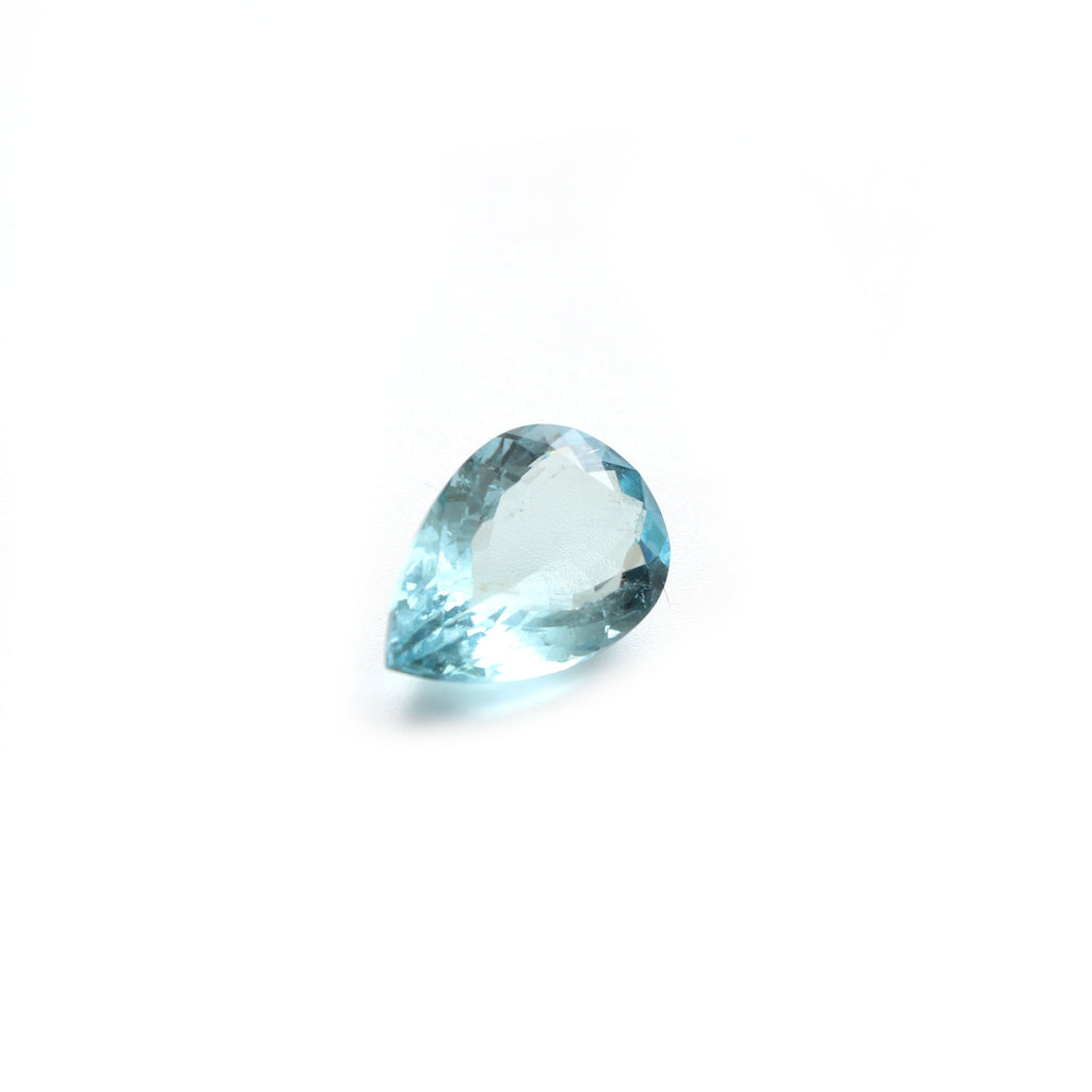 Aquamarine Faceted Pear Loose Gemstone, 21.5x14 mm, Aquamarine Jewelry Handmade Gift for Women, 1 Piece - National Facets, Gemstone Manufacturer, Natural Gemstones, Gemstone Beads