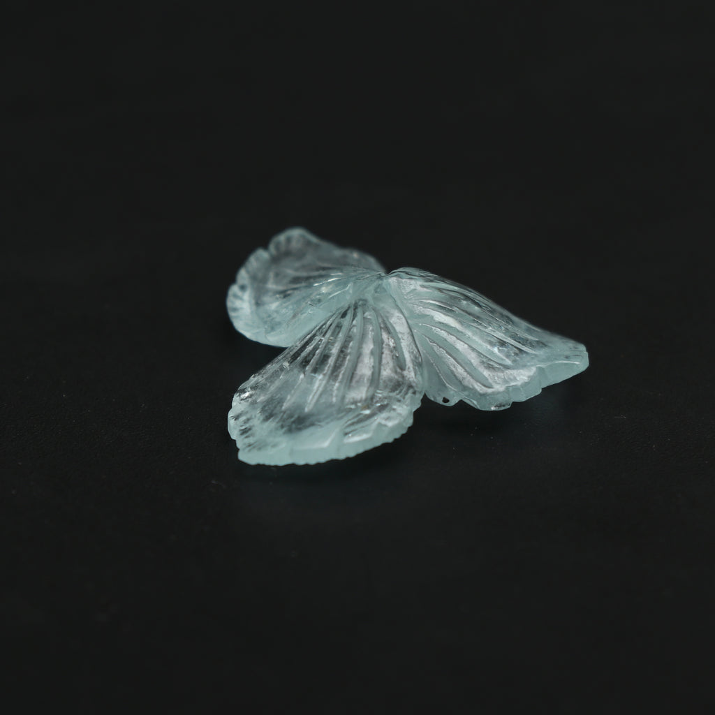 Natural Aquamarine Flower Carving Loose Gemstone, 23x23 mm, Aquamarine Flower, Aquamarine Carving Jewelry Making Gemstone, 1 Piece - National Facets, Gemstone Manufacturer, Natural Gemstones, Gemstone Beads, Gemstone Carvings