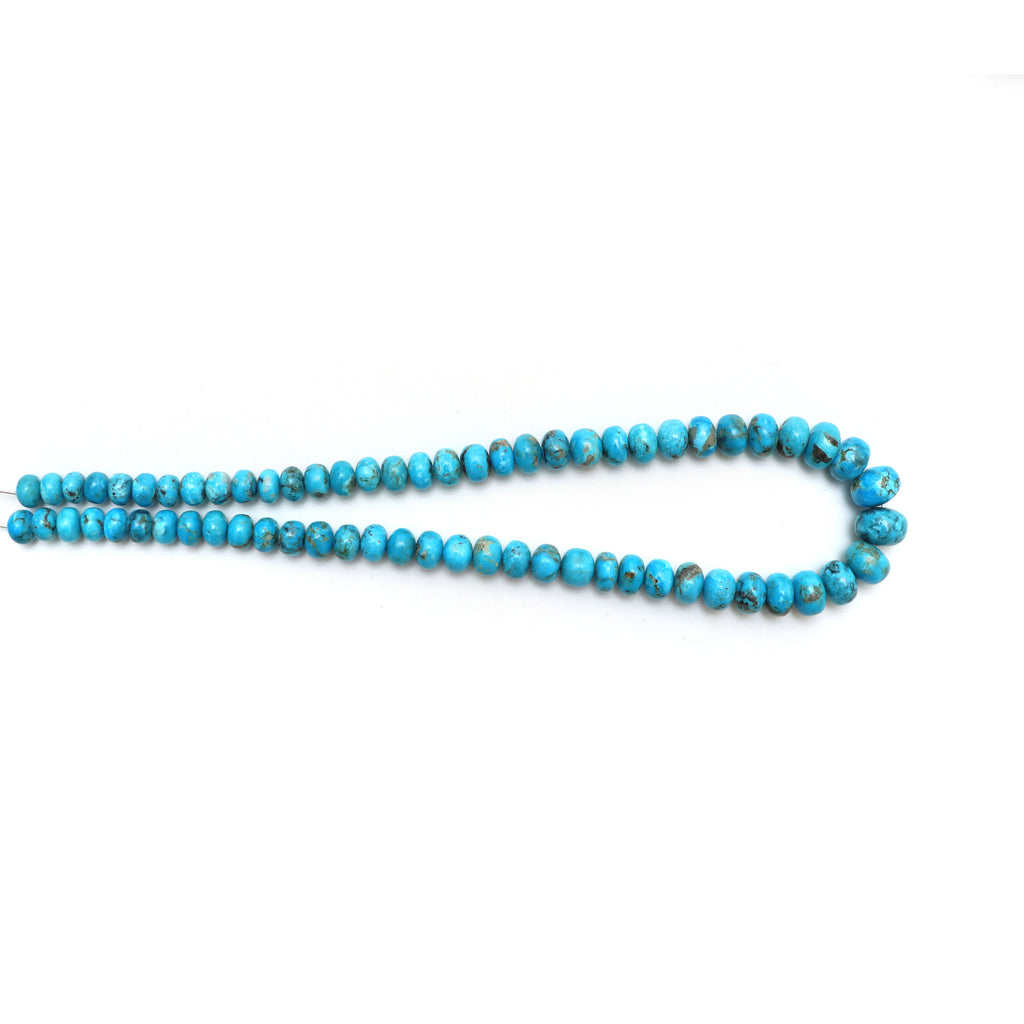 Turquoise Smooth Rondelle Beads