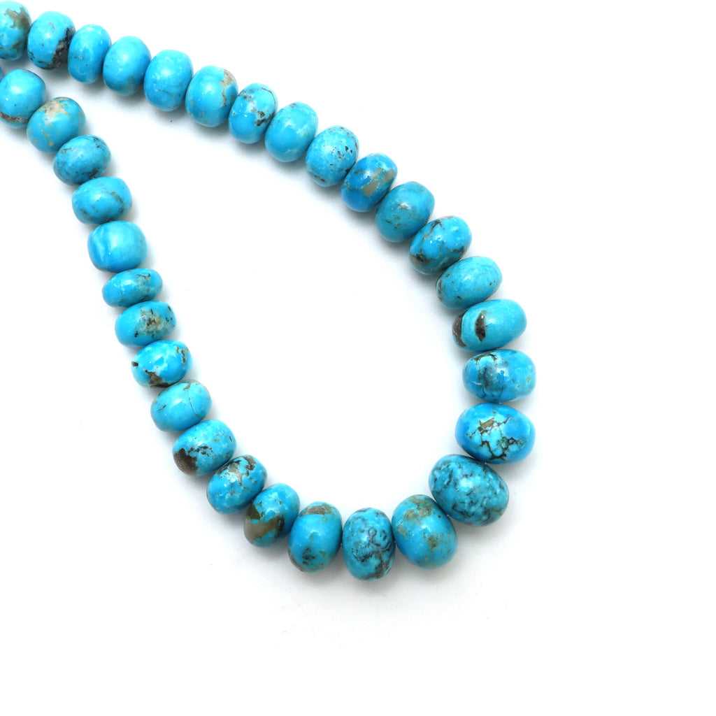 Turquoise Smooth Rondelle Beads