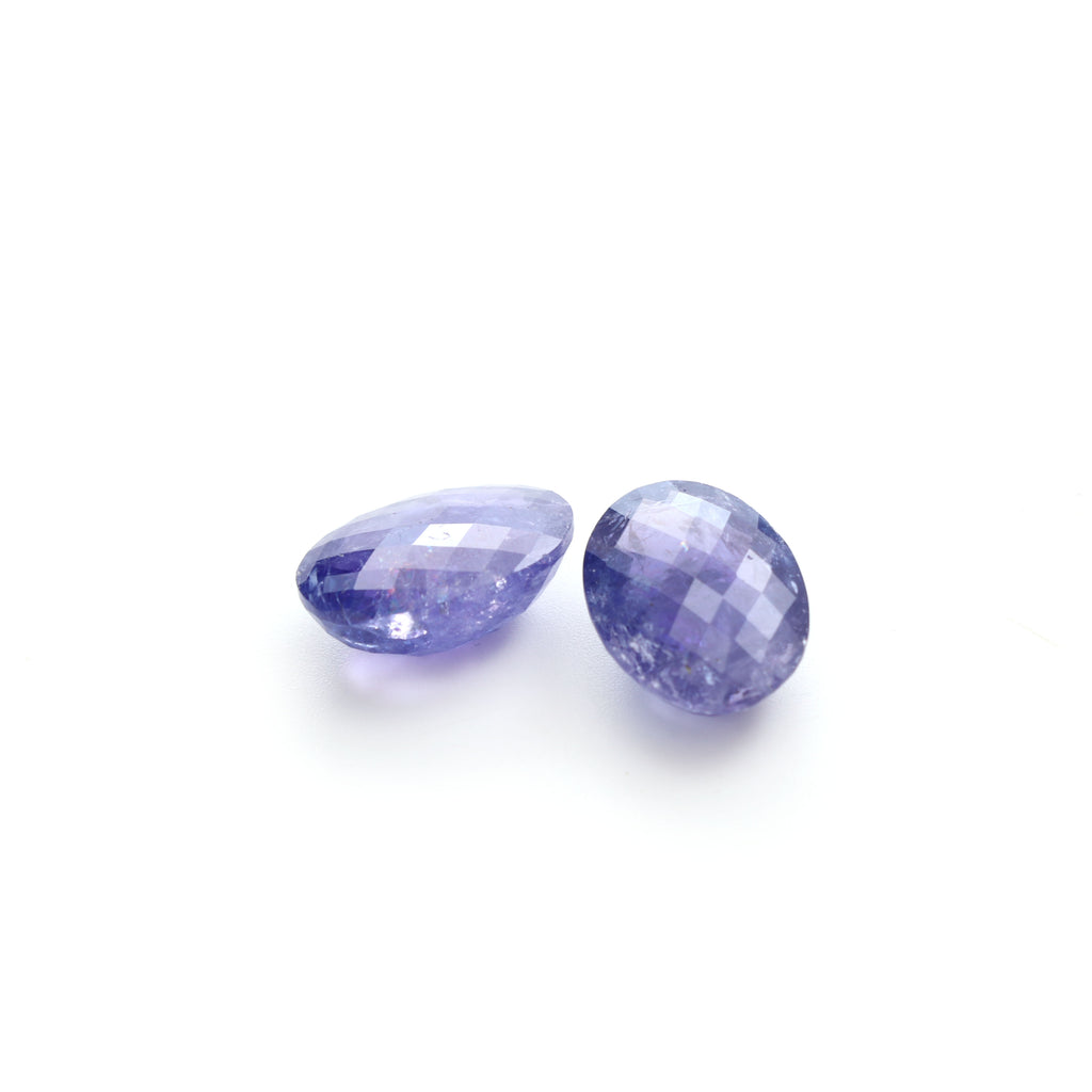 Natural Tanzanite Faceted Oval Loose Gemstone, 13x18 mm, Tanzanite Jewelry Handmade Gift For Women, 1 Pair - National Facets, Gemstone Manufacturer, Natural Gemstones, Gemstone Beads