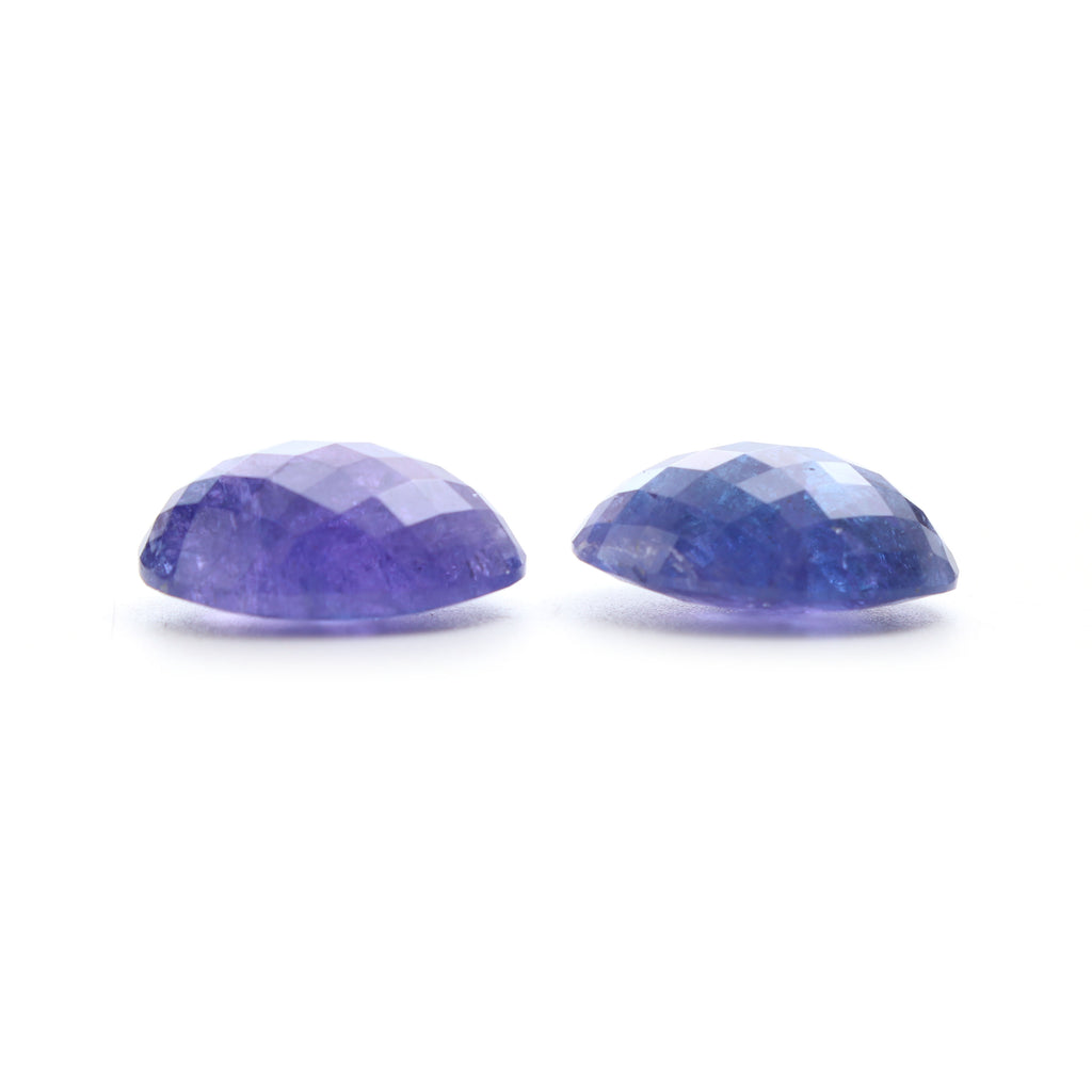 Natural Tanzanite Faceted Oval Loose Gemstone, 13x18 mm, Tanzanite Jewelry Handmade Gift For Women, 1 Pair - National Facets, Gemstone Manufacturer, Natural Gemstones, Gemstone Beads