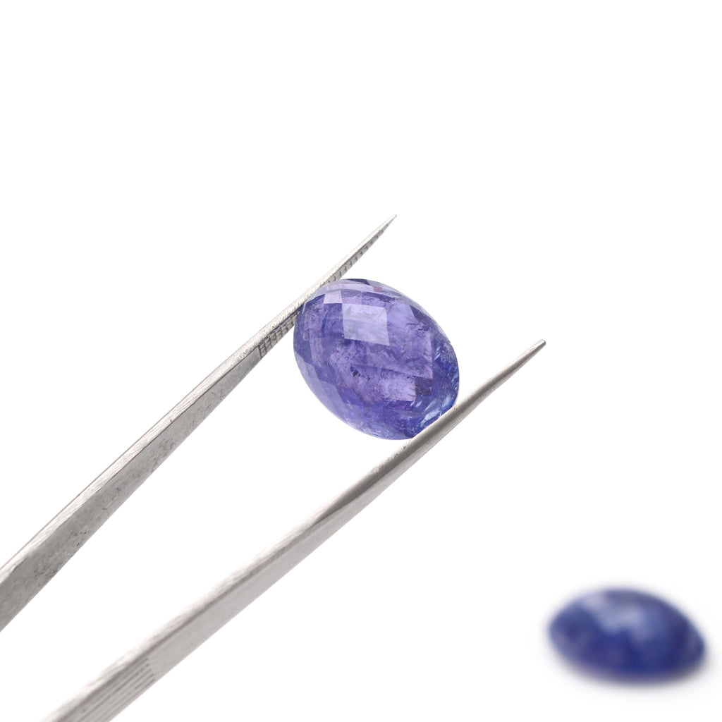 Natural Tanzanite Faceted Oval Loose Gemstone, 13x18 mm, Tanzanite Jewelry Handmade Gift For Women, 1 Pair - National Facets, Gemstone Manufacturer, Natural Gemstones, Gemstone Beads