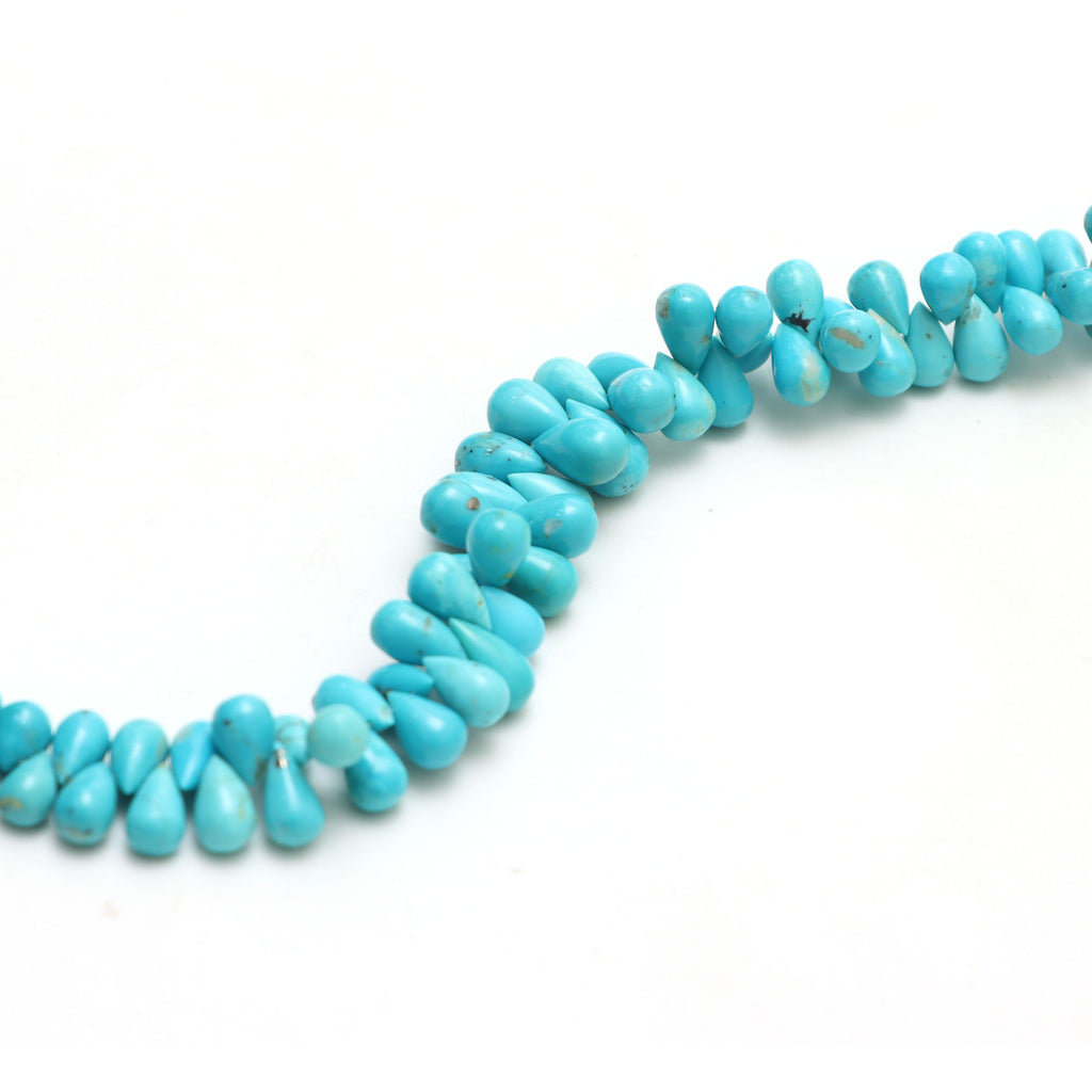 Armenia Turquoise Smooth Drop Beads