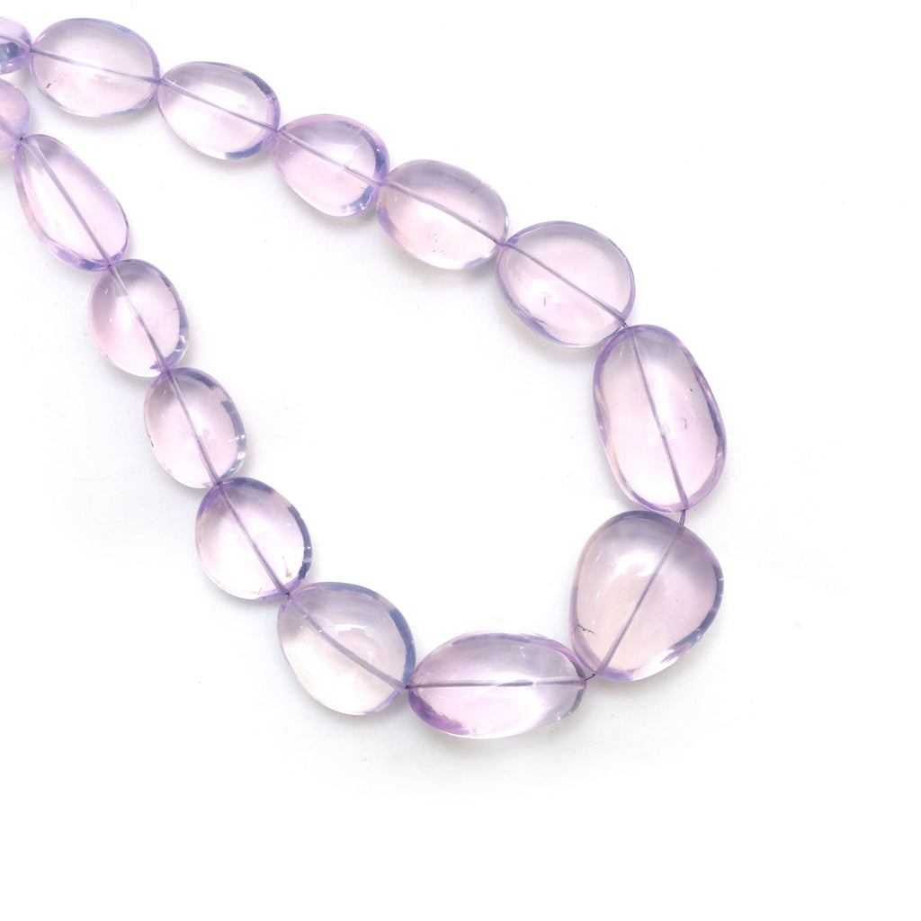 Lavender Quartz Smooth Tumble Beads