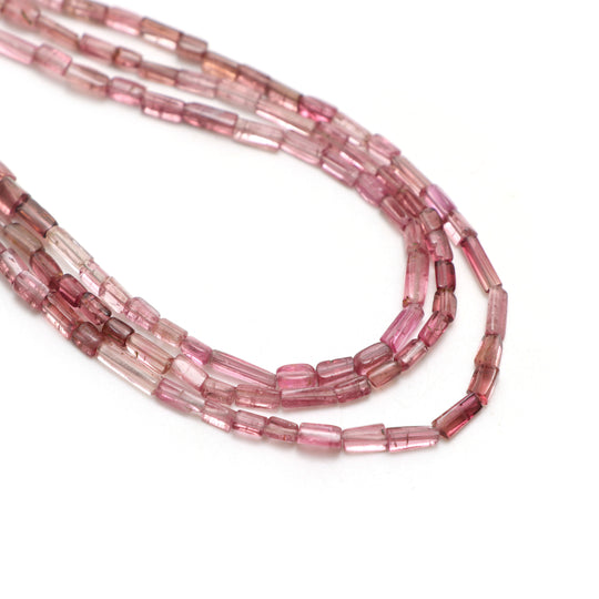 Multi Tourmaline Smooth Cylinder Beads, 2x5 mm To 2x7 mm, Multi Tourmaline Cylinder, 18 Inches Full Strand, Price Per Strand